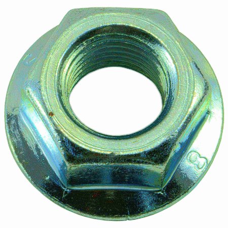 MIDWEST FASTENER Flange Nut, M16-2.00, Steel, Class 8, Zinc Plated, 4 PK 76128